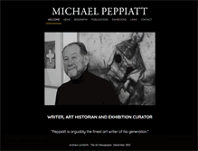 Tablet Screenshot of michaelpeppiatt.com